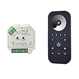 OPTIONALES SCHALTEN / DIMMEN PER TASTER: Dimmen und Schalten kann auch zusätzlich/ausschließlich mit einem oder mehreren Tastern (von mehreren Orten aus wie bei einer Wechselschaltung, passend zur Elektroinstallationsserie, nicht im Lieferumfang) erfolgen. Der Spannungsbereich liegt dabei (zum Tasten) bei 8-230V, damit kann so gut wie jeder Taster verwendet werden. Taster mit Statusleuchten dürfen nicht verwendet werden.