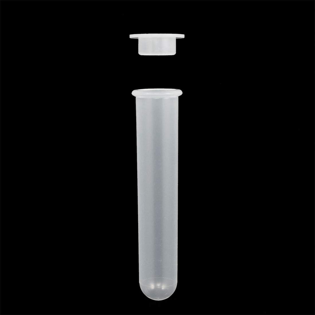 PATIKIL 20ml Plastica Centrifuga Provette con Snap Cappuccio, 10pz Rotondo Fondo Polipropilene Graduato Micro Centrifuga Tubo, Contenitore Contenitore per Laboratorio, Trasparente