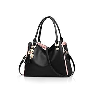 NICOLE&DORIS Hobos and Shoulder Bags for Women Fashion Handbags Large Tote Bag Ladies Shoulder Bag Black