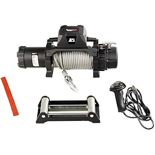 Rugged Ridge | Trekker Winch, 10,000 LBS, Cable, IP68 Waterproof, Wired Remote | 15100.07