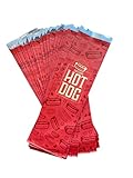 Giant Hot Dog Grease Proof Foil Food Wrapper Bags 12' Long (25)