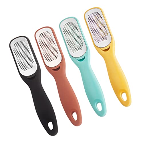 FOMIYES 2pcs Double-Sided Stainless Steel Foot File for Callus Removal and Exfoliation Pedicure Tool for Dead Skin Care and Easy to Clean Yellow - Thumbnail 6