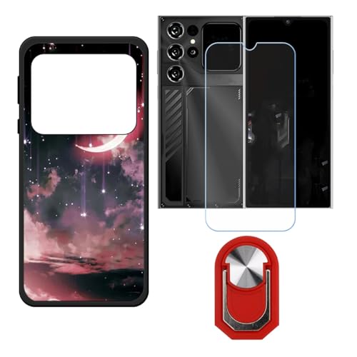 BMPNLSZ �K�p Oukitel C62 GT�p+HD�����K���X�ɓK�����ėpTPU�P�[�X�A�V���J�Q���P�[�X�o���p�[�ی�o�b�N�P�[�X-�ɓK����9�d�x�X�N���C�u�h�~�X�N���[���v���e�N�^(6,88") + ���O���\�Ŕėp�I��360�x��]�\�ȃX�e���g����