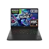 HP OMEN - Ordenador portátil Gaming 16" 2.5K WQXGA (AMD Ryzen AI 9 365, 32GB RAM, 1TB SSD, NVIDIA RTX 5060, FreeDos) Teclado QWERTY Español - Negro