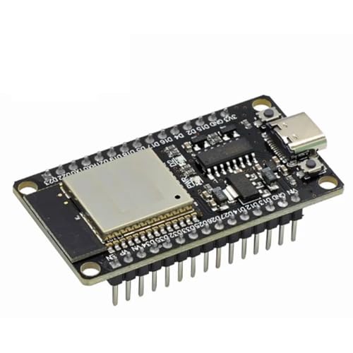for ESP32-DevKitC�Ή� �{�[�h TYPE-C USB C �J���{�[�h �f���A���R�A CH340C Wi-Fi +Blue-tooth 2 �@�\�}�C�N���R���g���[���[ ����d�� (black)