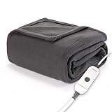 Sunbeam Royal Ultra Fleece Heated Throw Electric Blanket,...
