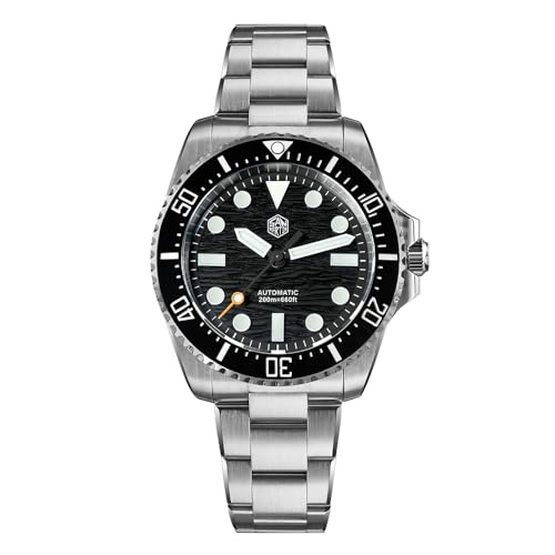 San Martin Watches for Men SN0126GS 90S5 Automatic Mechanical 38 mm 20 Bar Waterproof Diver Watch Luxury Diving Sapphire Crystal Luminous Wrist Watch