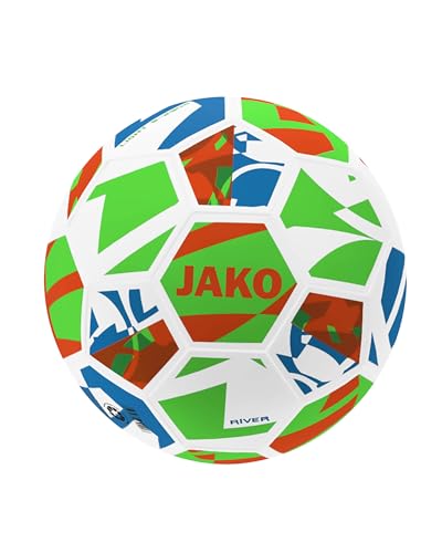 JAKO Lightball River, weiß/neongrün/Neonorange, 5 (350g) – Ansicht 1