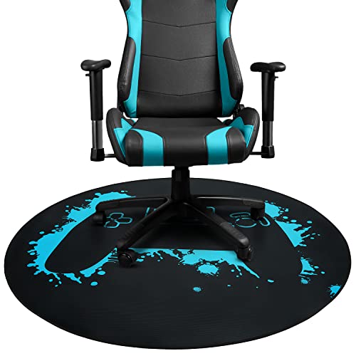Tapete redondo para silla de videojuegos de 47 pulgadas para...