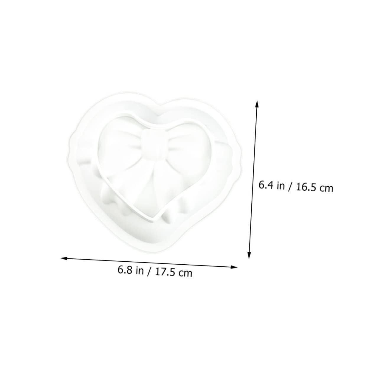 MAGICLULU 4piezas Molde De Silicona Para Repostería Forma De Corazón Para Mousse y Pasteles Silicona De Alimenticio Para Uso Casa o Pastelerías