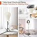 Neverland Beauty & Health 23 Inch Wig Head, Wig Stand Tripod with Head, Wig Head Stand with Mannequin Head for Wigs, Wig Stand with Head, Adjustable Tripod Manikin Head Set for Cosmetology(White)