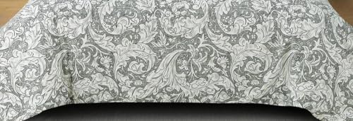 Image of Bedding Set Combo of Double Bed Duvet Cover Set with Fitted Bedsheet & 2 Pillow Covers | 300 TC Cotton Fabric | Zipper Closure |All Round Elastic|Warm Stuff|SED 047|Grey Paisley | Breathable material