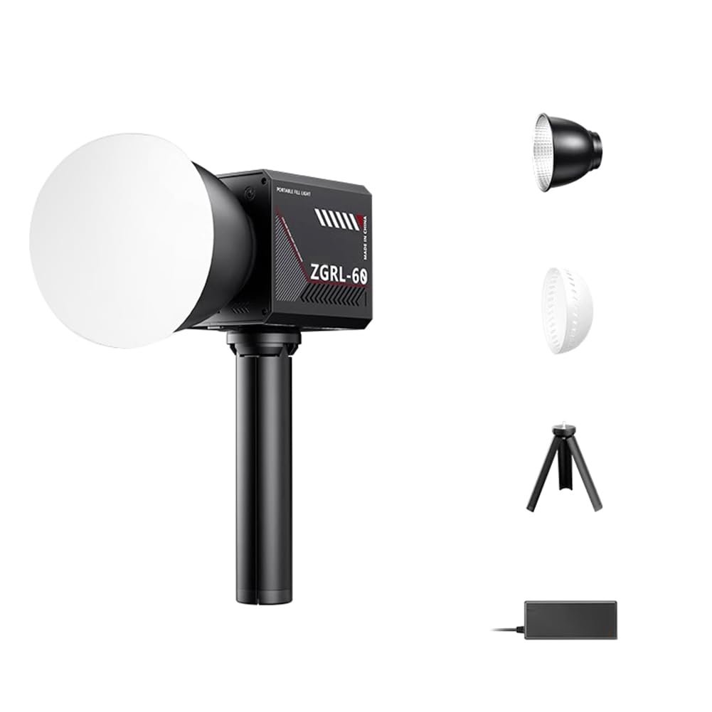 Luz LED para video de 60W y foco de estudio con enchufe UE 8