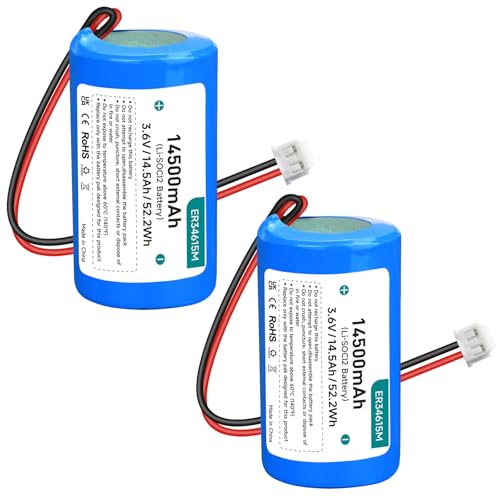 Batterie ER34615M Li-SOCl2 3,6 V 14500 mAh non rechargeable pour sirène DSC WT4911