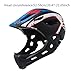 Kids Bike Helmet, Accessories,Comfortable,with Detachable Pad,Supplies,Full Face Helmet for Road Bike,Children,Girls,Scooter, Black and White