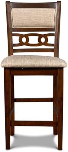 Miniatura 8 de New Classic Furniture Gia - Juego redondo de 5 piezas de altura de mostrador con 1 mesa de comedor y 4 sillas, 42 pulgadas, color cereza