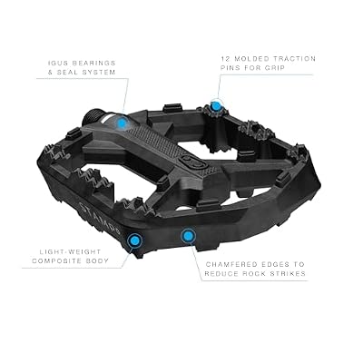 Crankbrothers Stamp Flat MTB Pedals - Size-Specific, Lightweight, Versatile, Durable Bike Pedals