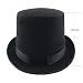 Carnavalife, Sombrero Chistera, Sombrero de Copa, de Fieltro Satén, Sombrero Mago con...