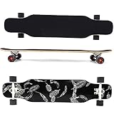 KIMISS All-Terrain-Longboard- für Teenager – Professionelles Longboard-Anti-Rutsch-Deck aus Ahornholz, Allrad- für Anfänger