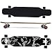 Longboard Skateboards Cruiser with Anti Skid Foot Plate Aluminum Alloy Bracket High Carbon Steel Shaft for Teenagers Beginners