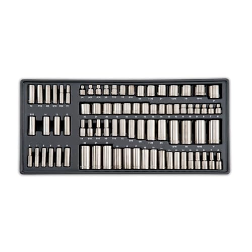 CRAFTSMAN OVERDRIVE 284-Piece Gunmetal Chrome Mechanics Tool Set Standard SAE/Metric Socket Set with Hard Case (CMMT99284)