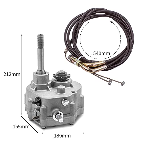 Maxpeedingrods Go Kart Forward Reverse Gearbox Kit For 2Hp-13Hp Engine 4 Stroke Only Works With 30 Series Torque Converter 3 Shift Modes #35 Chain Go Karts Accessories Go Kart Transmission #TOP5