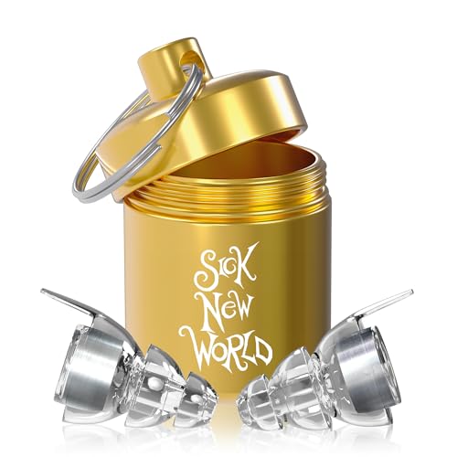 Image of Eargasm High Fidelity Sick New World 2026 Music Festival Earplugs - Hearing Protection for Concerts, Festivals, Musicians, DJs, Night-Life, Motorcycles with High Fidelity Noise Reduction up to 21 dB