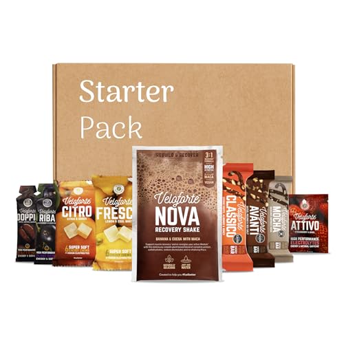 Kit de démarrage Veloforte complet avec 3 barres et 4 produits énergie
