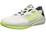 New Balance Men's FuelCell 796 V4 Hard Court Tennis Shoe, White/Bleached Lime Glo/Black, 7.5 W