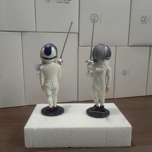 Fechten Salute Pose Figuren, detaillierte Fechtpuppenmodelle für Säbelfolien- und Epi-Enthusiasten, zum Fechten von Sportlern und Auszeichnungen
