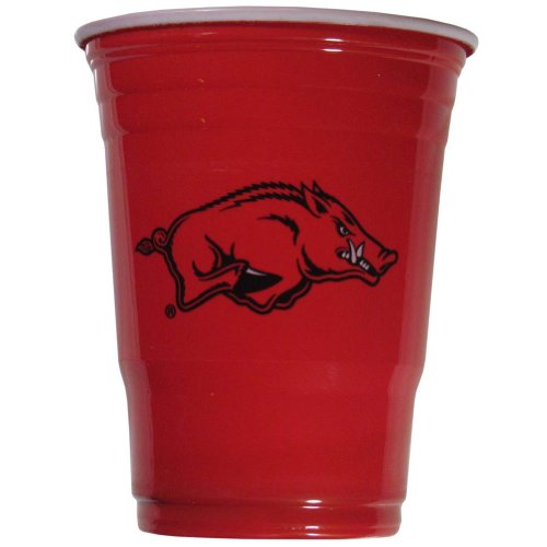 NCAA Siskiyou Sports Fan Shop Arkansas Razorbacks Plastic Game Day Cups 18 count Team Color