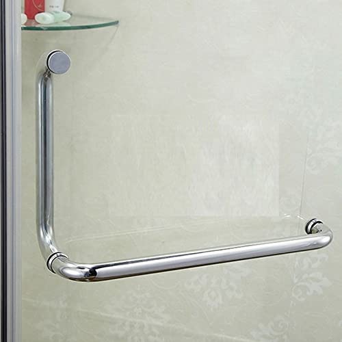 Poignée de porte de douche en verre sans cadre rigide chrome