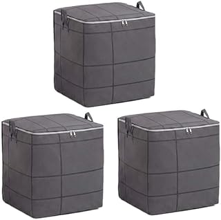 3Pack 37 Gallon Heavy Duty Moving Bag for Clothes & Storage | Available in 3 Sizes, Heavy Duty Nonwoven Fabric, Fold Flat After Use, Ideal for Moving, Storage & College Dorms