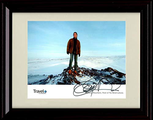 Framed Anthony Bourdain Autograph Replica Print - Landscape
