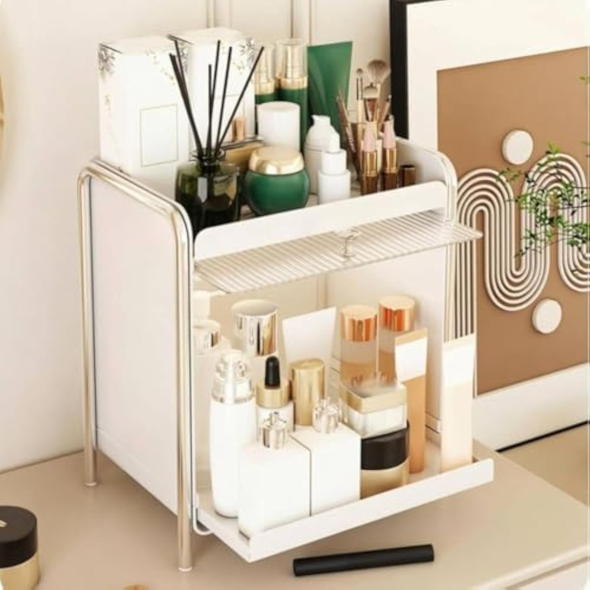 Detachable Dustproof Makeup Case, Luxury Design