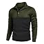 Black Patchwork Army Green