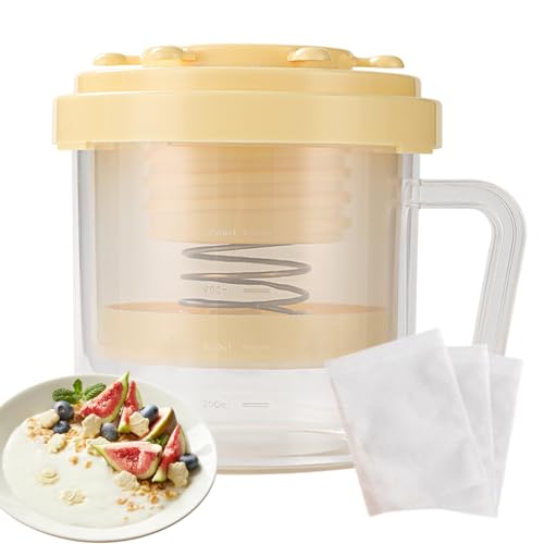 Colador de alimentos - Filtro de yogur con malla ultrafina - Herramienta ajustable para preparar alimentos domésticos cocina queso