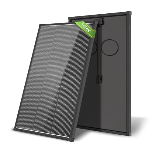 AeternaSol 100W 12V Solar Panel, N-Type 16BB 25.6% High Efficiency IP68 Waterproof, 100 watt Solar Panel for RV Trailer Marine Farm Rooftop Off-Grid System