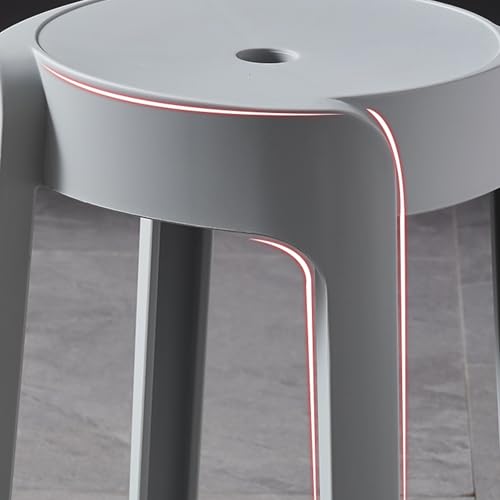 Taburetes de cocina apilables resistentes para sala de conferencias, pies antideslizantes, capacidad de 400 kg, ideal para vestíbulo, entrenamiento, sala de reuniones, color azul claro - imagen 5