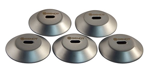 Sendt Circular Adhesive Plates 5 Pack for use with Tablets and Other Devices Without a Kensington Compatible Slot