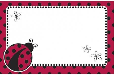 Lady Bug Enclosure Card 50 Pack