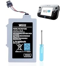 UCEC 6600mAh Gamepad Battery Replacement Rechargeable Battery Pack Accessories Compatible with Nintendo U Gamepad WUP-010, WUP-012
