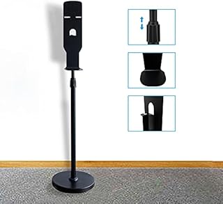HUKOER Adjustable Soap Dispenser Stand 35.4-56 Inches/90-142cm Height Adjustable, Work for Different Soap Dispenser(Only Dispenser Stand)
