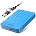 YOTUO Externe Festplatte, 1 TB, tragbare Speichererweiterung, HDD, USB 3.0 & USB-C für PC, Mac, Desktop, Laptop, Smartphone, PS4, Xbox One, Xbox 360, Büro und Spiel, Blau