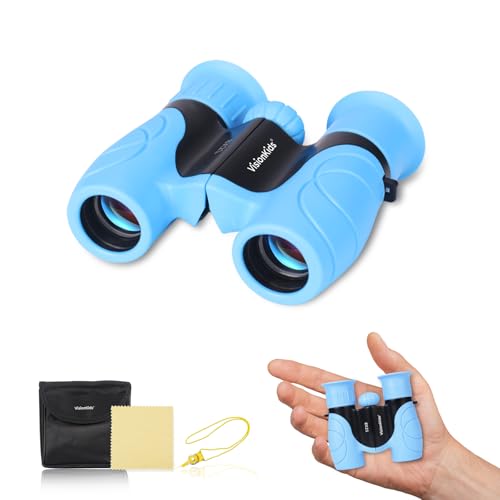 VisionKids 双眼鏡 子供用 4+ BAK4 HD 8X21 耐衝撃 コンパクトライト ナイトビジョンゴーグル 子供の自然探検 バードウォッチング 狩猟 ハイキング キャンプ おもちゃ HappiVIEW 子供用双眼鏡