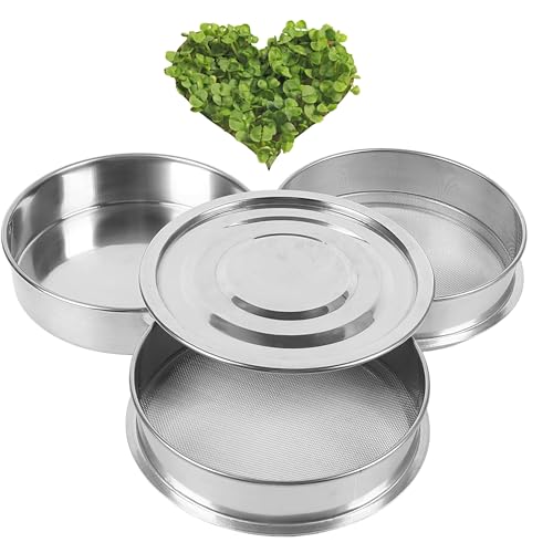 YARRD 3-Tier Round Sprouting Tray - Stackable Seed Sprouter for