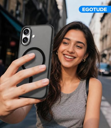 Image of EGOTUDE Frosted Case for iPhone (iPhone 16 Plus) Black