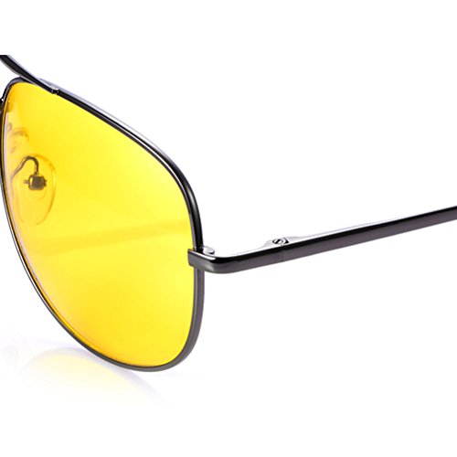 OULII Óculos de sol polarizados HD para dirigir à noite, para homens e mulheres