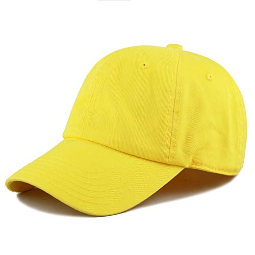 Image of Cotton Baseball Cap Dad Hat - Washed Low Profile Adjustable Hat for Men Women Casual Outdoor Running Golf