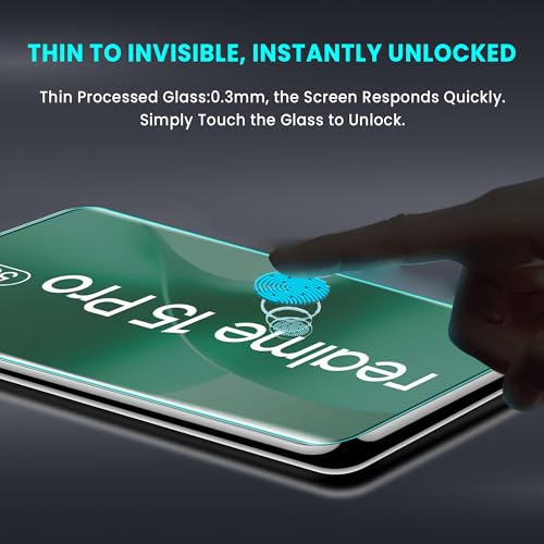 Image of ArmourPro Military Grade UV Tempered Glass Compatible For Realme 15 Pro and Realme 15 5G (6.8 Inch) With Easy UV Installation Kit | Edge To Edge Full Screen Coverage | Crystal Clear, Pack of 2